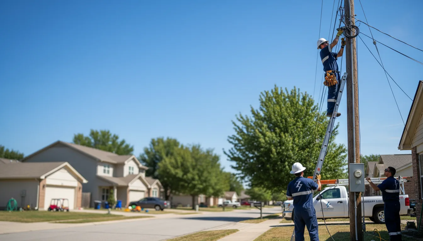 Residential electrician providing installation services in Ansley, NE